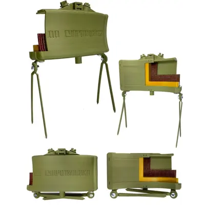 Детальний макет спрямованої осколкової міни МОН-50 у розрізі (філамент, Україна)