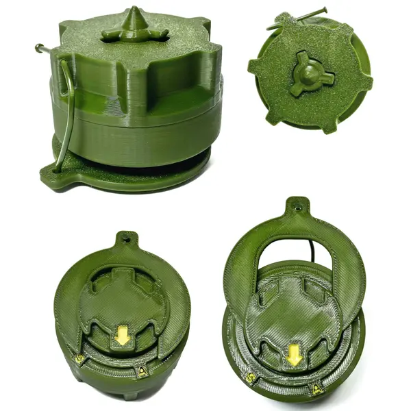 Легендарна «Міра» — макет протипіхотної міни М14 (натуральна величина, філамент, Україна)