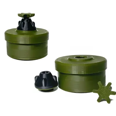 Разборный макет противопехотной мины нажимного действия РМА-2 (в натуральную величину, филамент, Украина)