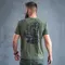 Футболка з принтом Skull Soldier кулір шовкографія хакі M (46)