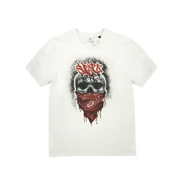 Футболка Cavalier White з принтом Skull in buff DTG M (46)
