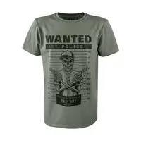 Футболка з принтом Wanted Bad Boy кулір шовкографія хакі 3XL (54)