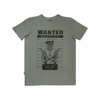 Футболка з принтом Wanted Bad Boy кулір шовкографія хакі 3XL (54)