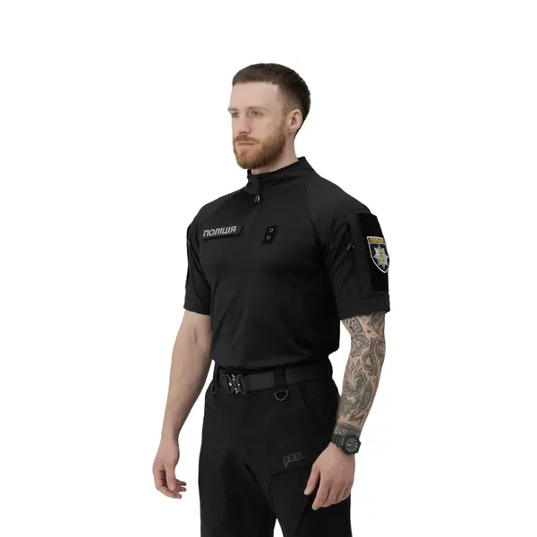 Футболка тактична бойова BEZET Combat з коротким рукавом чорна XL (50)