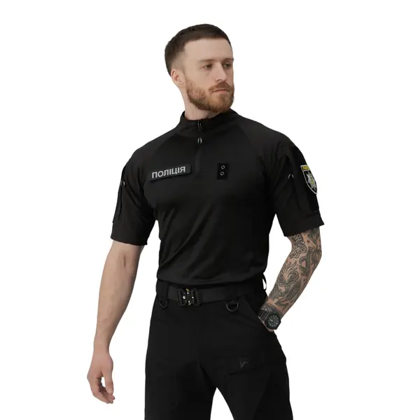 Футболка тактична бойова BEZET Combat з коротким рукавом чорна 2XL (52)