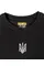Футболка Prime кулір з вишивкою Тризуб чорна 3XL (54)