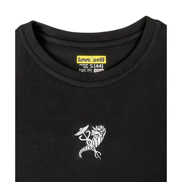 Футболка Prime кулір з вишивкою Ріг достатку чорна 3XL (54)