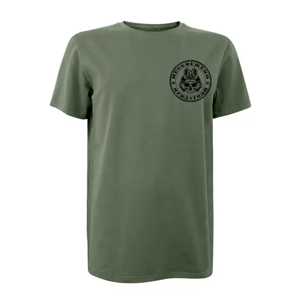 Футболка з принтом Black series № 5 Необмежено придатний кулір шовкографія хакі XL (50)