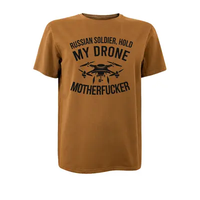 Футболка з принтом My Drone Motherfucker кулір шовкографія койот 2XL (52)