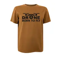 Футболка з принтом Drone born to Fly кулір шовкографія койот S (44)