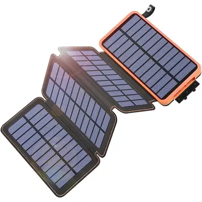 Повербанк з 4 сонячними панелями iPower S25 10000мАч