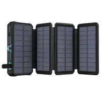 Повербанк 20000mAh з сонячною панеллю портативний
