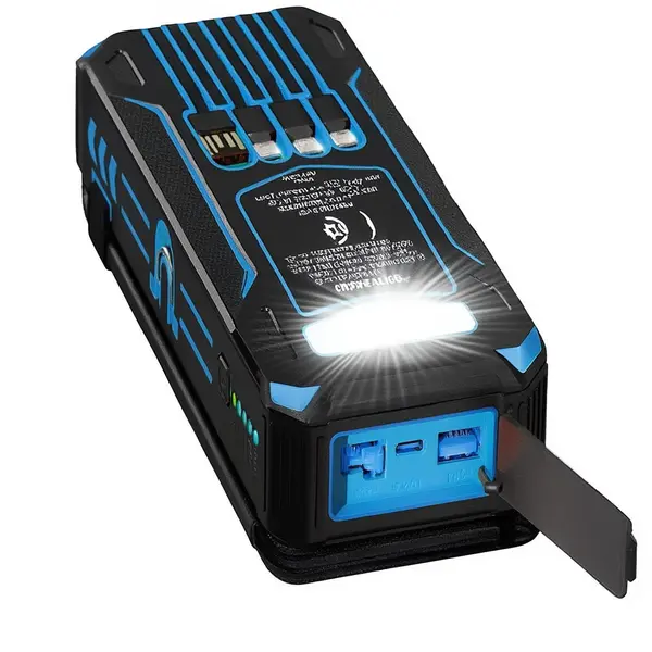Повербанк 20000mAh з сонячною панеллю портативний