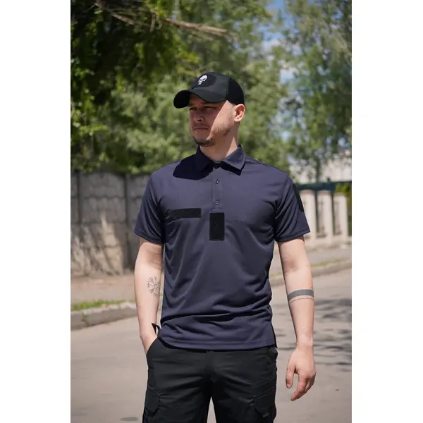 Футболка поло CoolPas BR синя