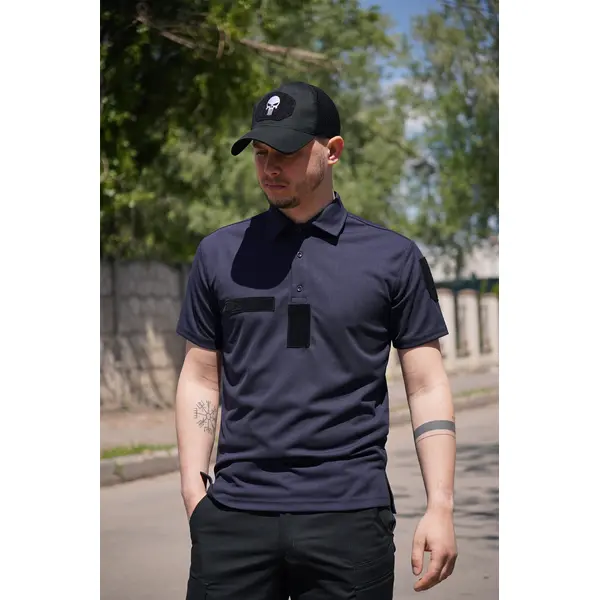 Футболка поло CoolPas BR синя