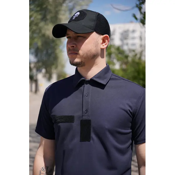 Футболка поло CoolPas BR синя