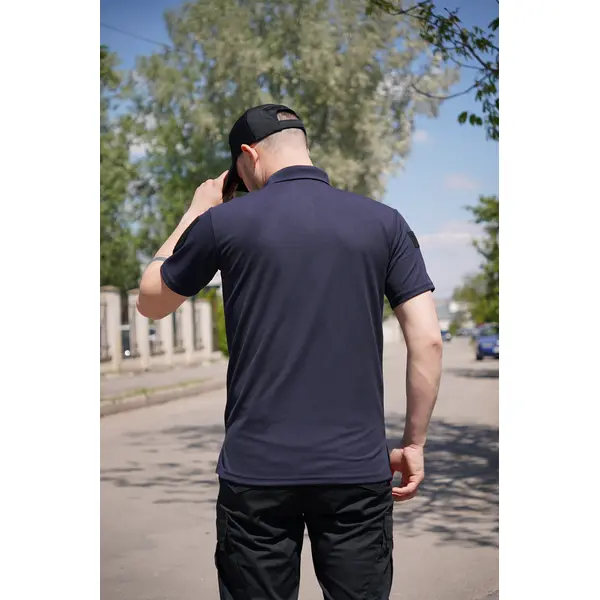 Футболка поло CoolPas BR синя