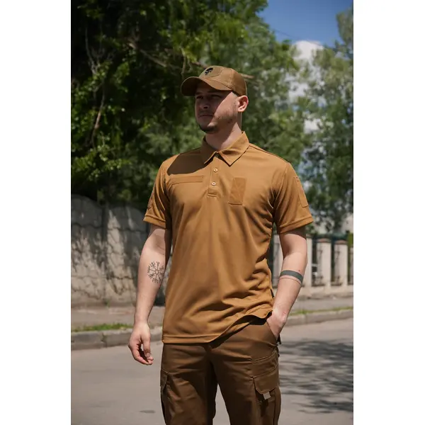 Футболка поло CoolPas BR койот