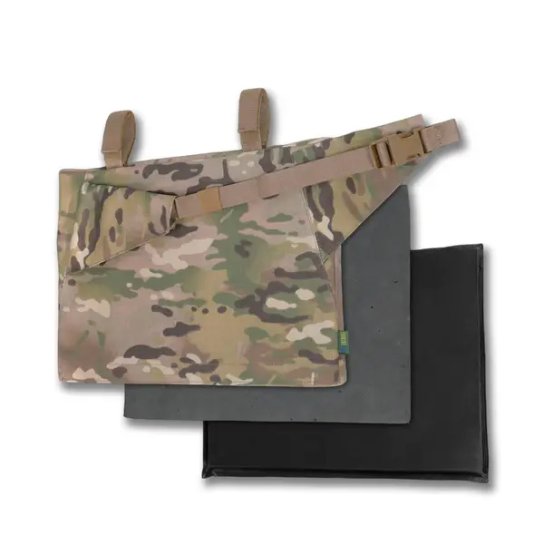 Каремат-сидушка Kiborg з балістичним пакетом 2 клас захисту Militex 20mm Cordura Multicam