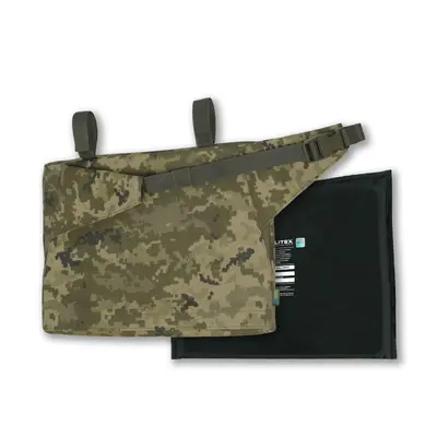 Каремат-сидушка Kiborg з балістичним пакетом 2 клас захисту Militex 20mm Cordura Pixel