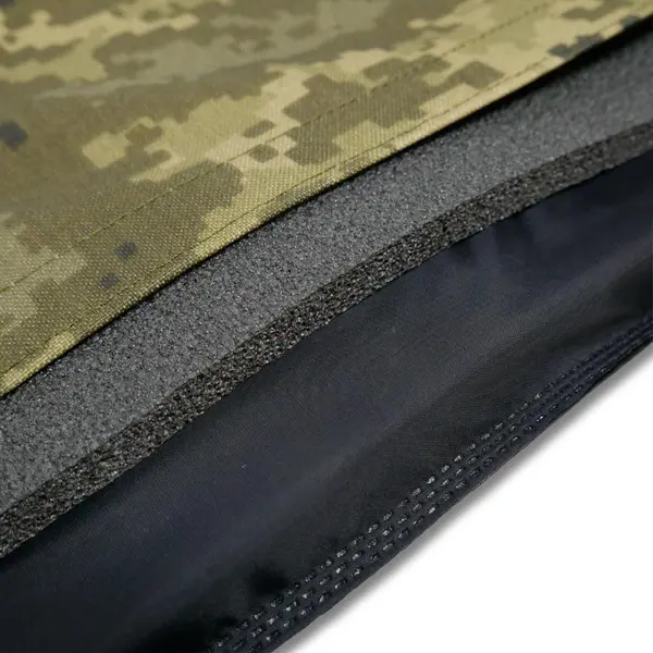 Каремат-сидушка Kiborg з балістичним пакетом 2 клас захисту Militex 20mm Cordura Pixel