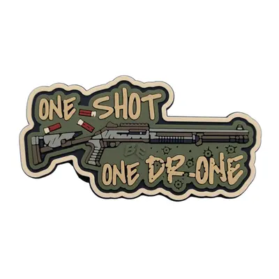 ПВХ Патч (шеврон) «One Shot - One  Drone» (олива)