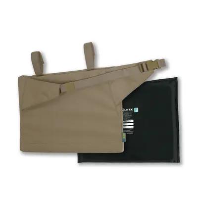 Каремат-сидушка Kiborg з балістичним пакетом 2 клас захисту Militex 20mm Cordura Coyote