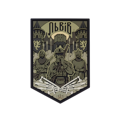 ПВХ Патч (шеврон) "Львов" олива