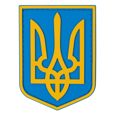 ПВХ патч Герб желто-голубой