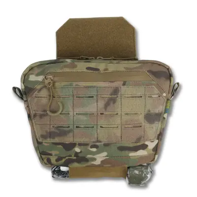 Сумка-напашник XL Kiborg с баллистическим пакетом 2 класс защиты Militex GU Сordura Multicam