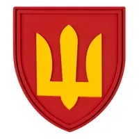 ПВХ Патч (шеврон) "Тризуб" красный