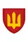 ПВХ Патч (шеврон) "Тризуб" красный