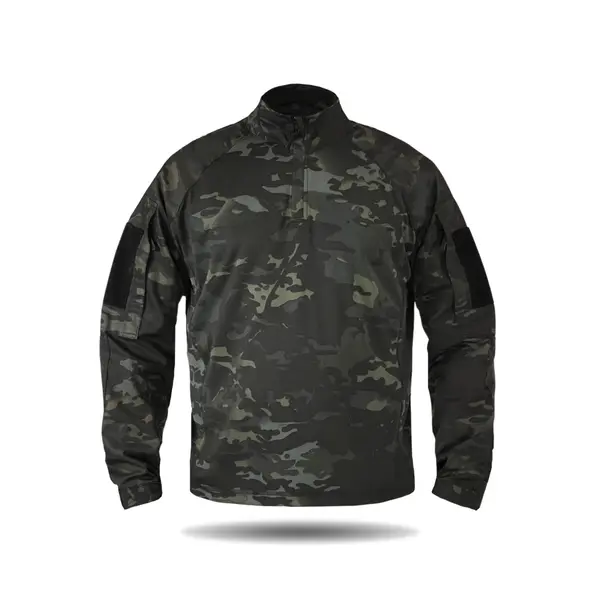Тактична сорочка УБАКС UA (CoolPass) з довгим рукавом Black Multicam-S