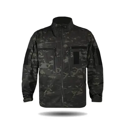 Китель Twill FS черный мультикам-S