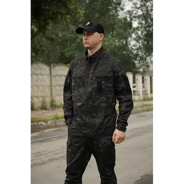 Кітель Twill FS чорний мультикам-S