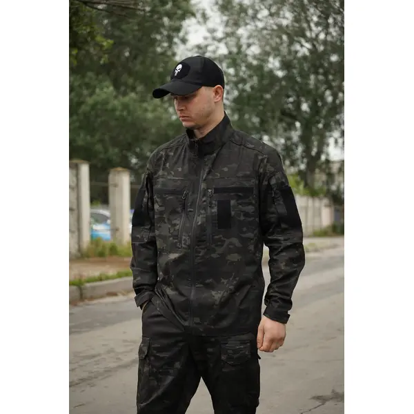 Кітель Twill FS чорний мультикам-L