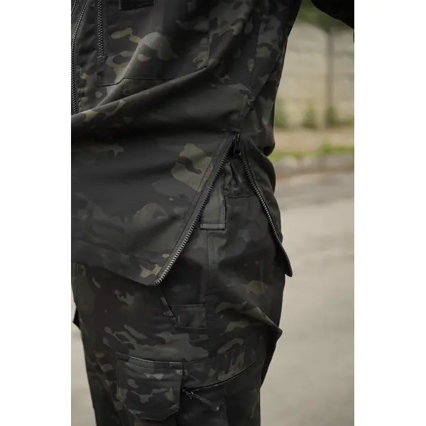 Кітель Twill FS чорний мультикам-XL