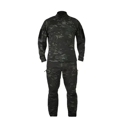 Костюм тактический Twill FS черный мультикам (штаны+убакс)-S