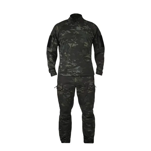 Костюм тактичний Twill FS чорний мультикам ( штани+убакс ) -S