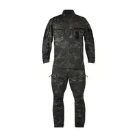 Костюм тактичний Twill FS чорний мультикам ( штани+кітель )-S