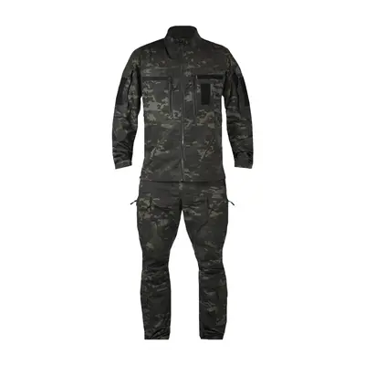 Костюм тактический Twill FS черный мультикам (штаны+китель)-S
