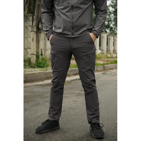 Брюки стрейч BR Flex Shadow серые-M