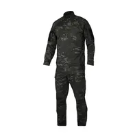Костюм тактический Twill FS черный мультикам (штаны+убакс)-L