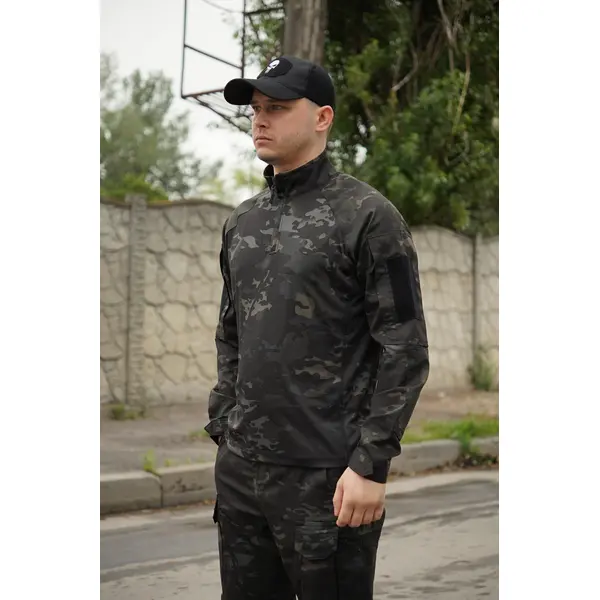 Костюм тактичний Twill FS чорний мультикам ( штани+убакс ) -2XL