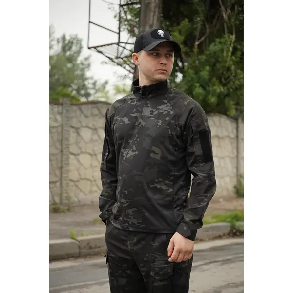 Костюм тактичний Twill FS чорний мультикам ( штани+убакс ) -3XL