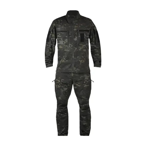 Костюм тактичний Twill FS чорний мультикам ( штани+кітель )-XL