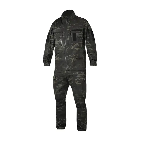 Костюм тактичний Twill FS чорний мультикам ( штани+кітель )-XL