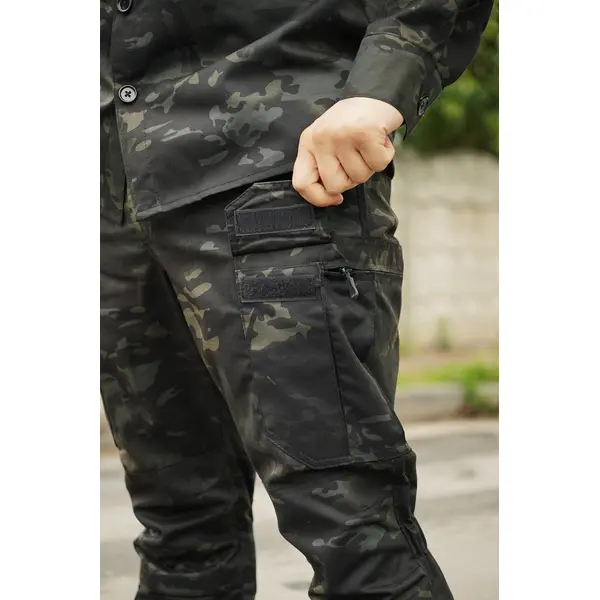 Костюм тактичний Twill FS чорний мультикам ( штани+кітель )-XL