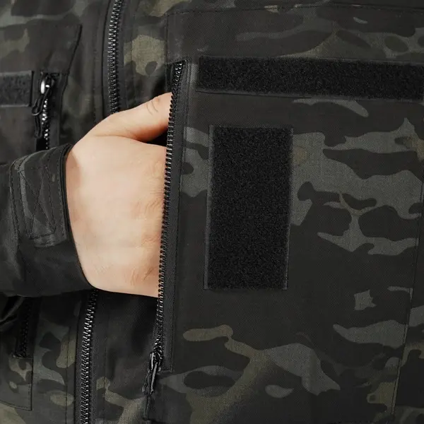 Костюм тактичний Twill FS чорний мультикам ( штани+кітель )-2XL