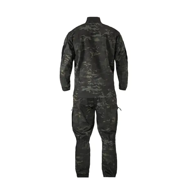 Костюм тактичний Twill FS чорний мультикам ( штани+кітель )-3XL